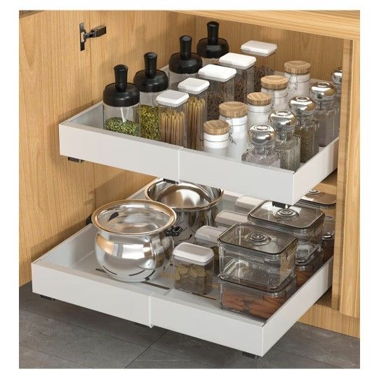 2 Pack Pull Out Cabinet Organizer