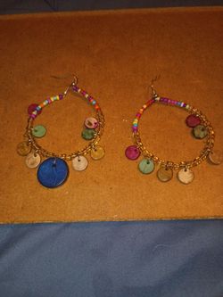 Handmade hoop earrings