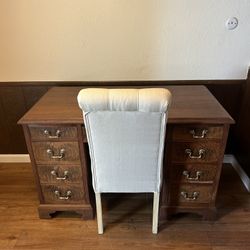 Vintage Jasper Desk Co. solid wood desk 