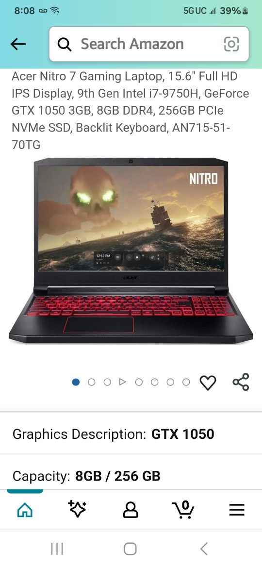 Nitro 7 Gaming Laptop