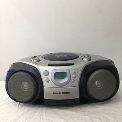 Philips Magnavox AZ2000 CD AM-FM Radio, Cassette player boombox Bass Boost