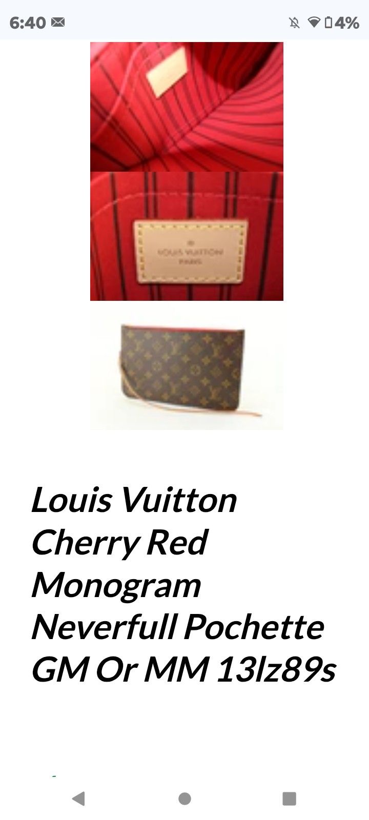 Louis Vuitton Cherry