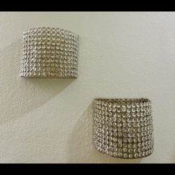 Crystal Wall Candle Holders