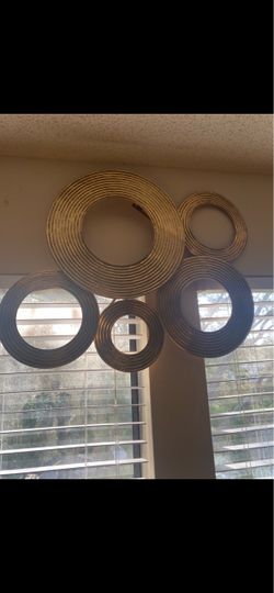 Gold wall decor