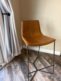 2 West Elm Slope Barstools