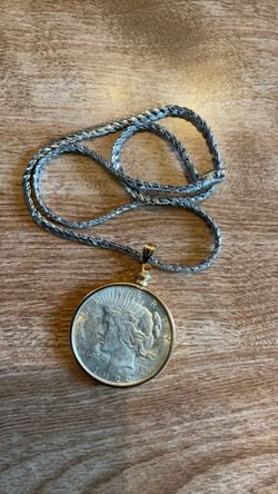 1922 Peace Silver Dollar Necklace w/ 18” Chain