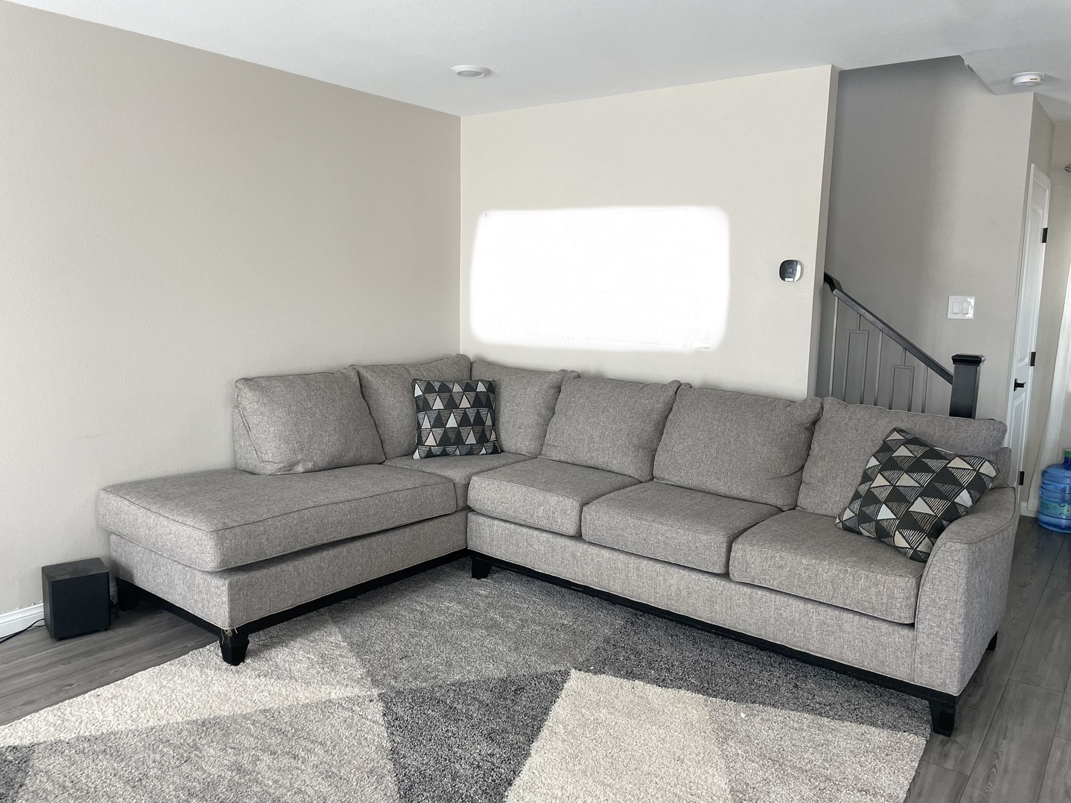 RC Willey Emerson Gray Sectional Couch