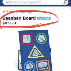 Lakeshore Beanbag Toss Board For Kids - Folds For Storage
