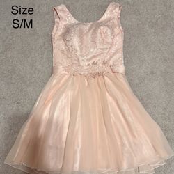 Women Light Pink Dress Size S/M Teenager 