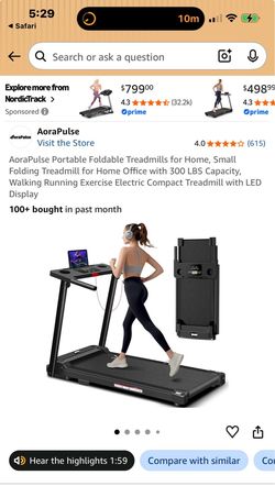Brand new AoraPulse 3.0 foldable treadmill