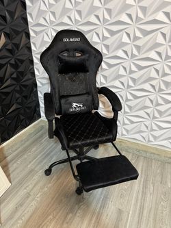 Ergonomic Gaming Chair with Back Message