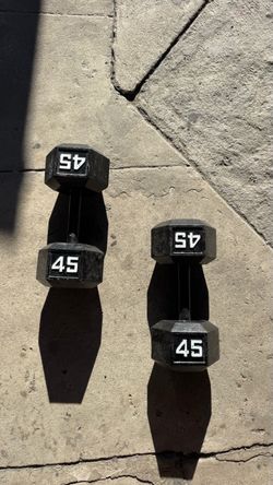 45 lb Hex Dumbbells Pair