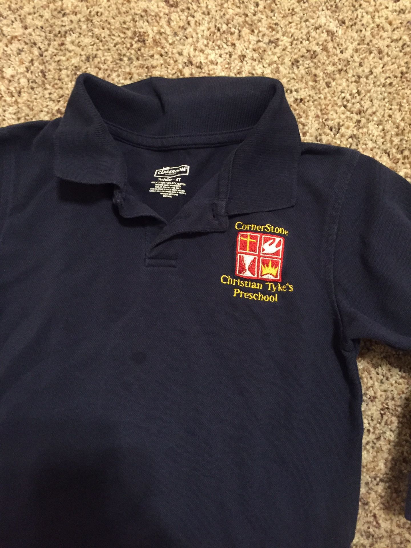 CornerStone Christian Academy Tykes Preschool Uniforms