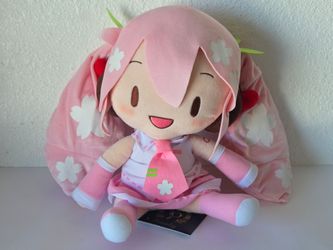 SEGA Hatsune Miku Sakura Preciality RARE 12" Special Plush Doll Japan