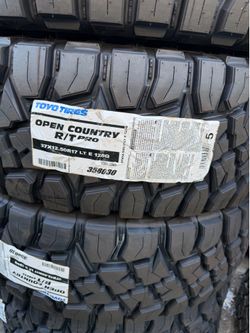 Toyo R/T Pro 37x12.50R17 E Rated 10 Ply Tires ( Set of 4 ) 🔥🔥🔥