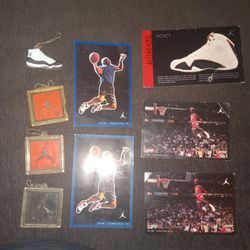 Michael Jordan Vintage Hang Tag And Card Lot