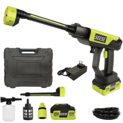 NEW Cordless Pressure Washer Gun: 1000 PSI Portable Electric Washer for Vehicle, Driveway & Deck - Ergonomic Handle Design with 30min Runtime & 6-in-1