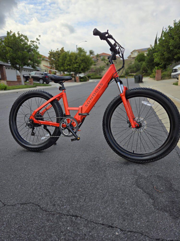 Sondors Smart Step Ebike Foldable Electric Bike Orange