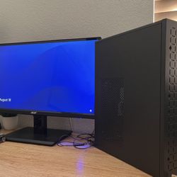 Desktop With Monitor 