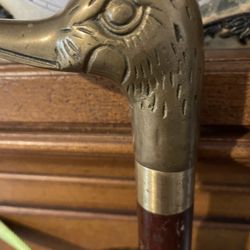 - [ ] Antique Brass Duck Head Walking Stick Cane 33”. WTH  metal tip on bottom