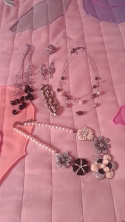 Necklaces,ring,earrings, and bracelet
