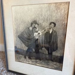 Oscar Adam Otto Matthiesen (1(contact info removed)) Danish, o/b. Black/white print