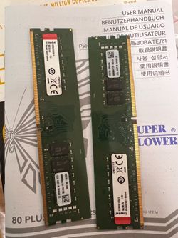 Kingston 16gb (2x8gb) 2666mhz DDR4 RAM