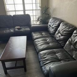Faux leather Sofa 