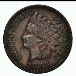 1888/777 Double Died Indian Head Penny ( extremely valuable