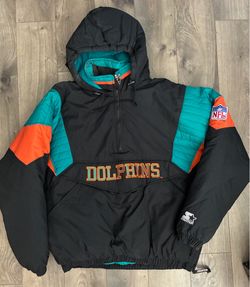 Vintage Miami Dolphins Starter Jacket Classic Team Collection Large Puffer Y2K