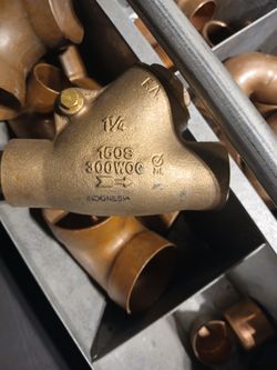 2" And 1 1/4" Copper Fittings
