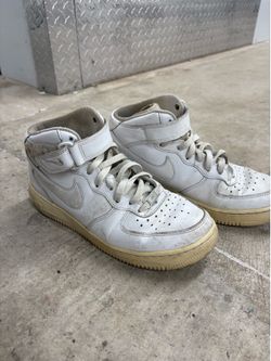 Nike Air Force 1 '07 Mid Men's White Leather Mid Top Sneakers 315123-111