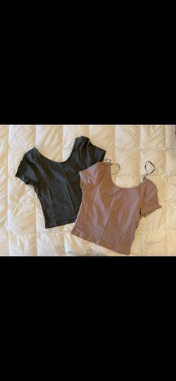 Set Of 2 Backless Crop Tops Sz.S