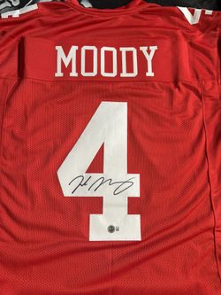49ERS JAKE MOODY AUTOGRAPHED & AUTHENTICATED JERSEY W/COA