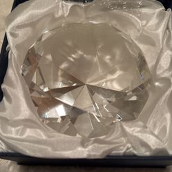 Crystal Diamond Paperweight 
