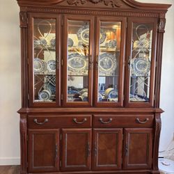 Cherry China Hutch And Buffett. 