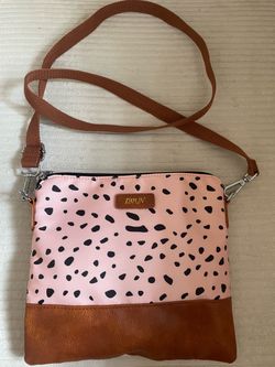 IBFUN Pink Dalmatian Print Crossbody Bag