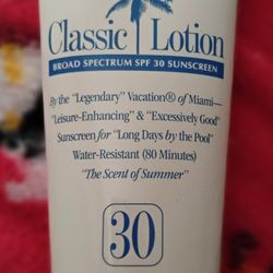 Water Resistant sunscreen