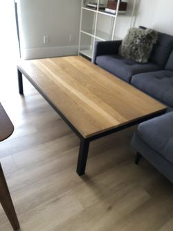Crate And Barrel White Oak Coffee Table