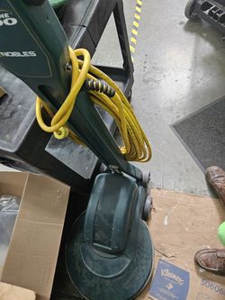20" buffing machine and floor wax