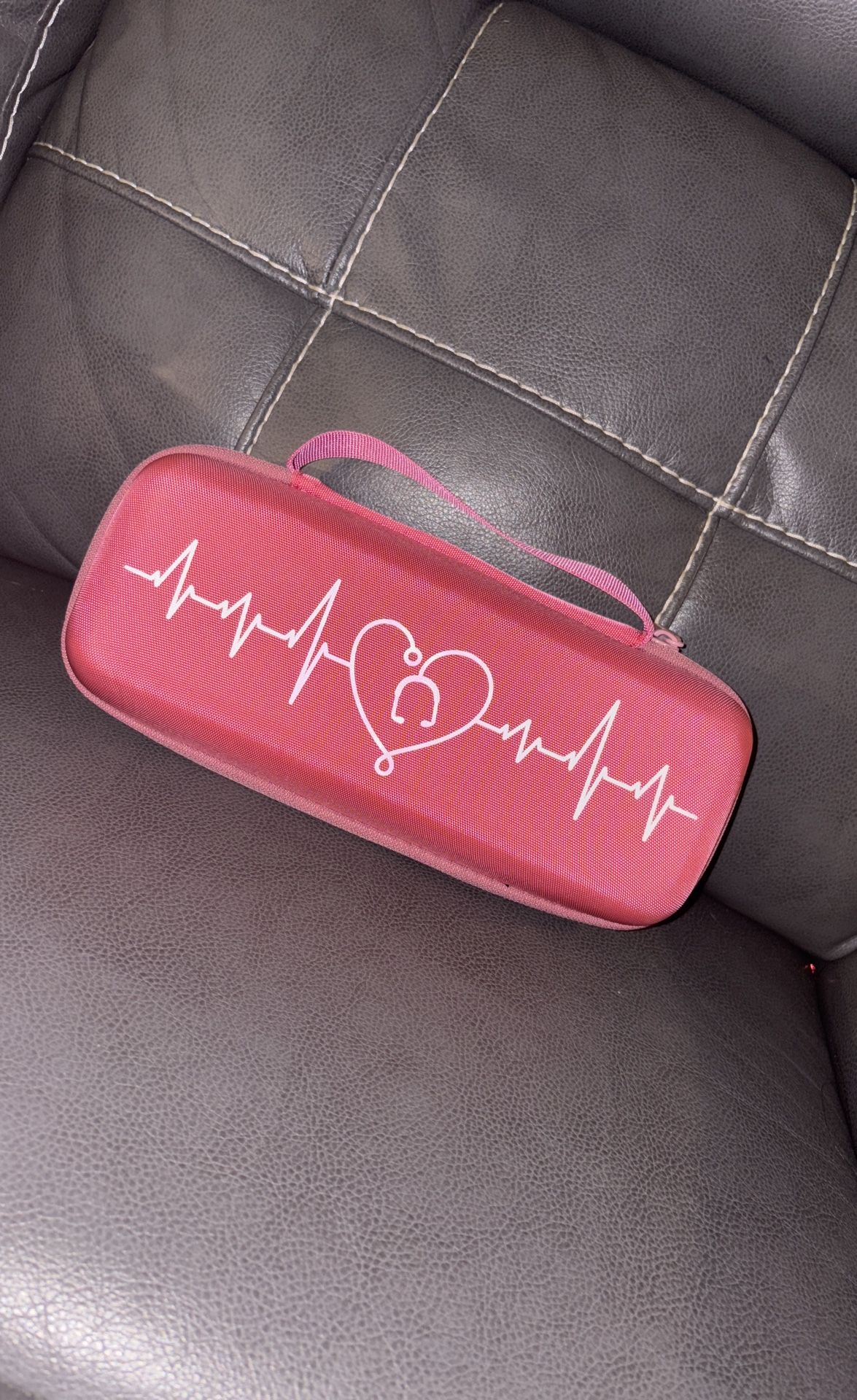 Pink And White Stethoscope Case 🎀🤍.