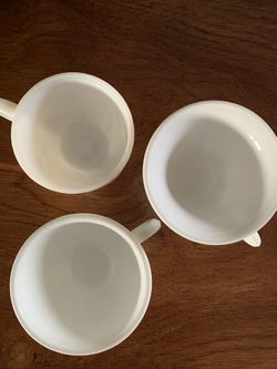 Vintage Milk glass tea cups punch cups - great for succulents