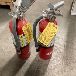 Two Fire Extinguishers 