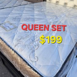 Orthopedic  ! Queen Set $199 ! Mattress And Box Spring