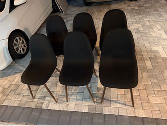 Copely Modern Dining Chairs - Black - 6 chairs - Target
