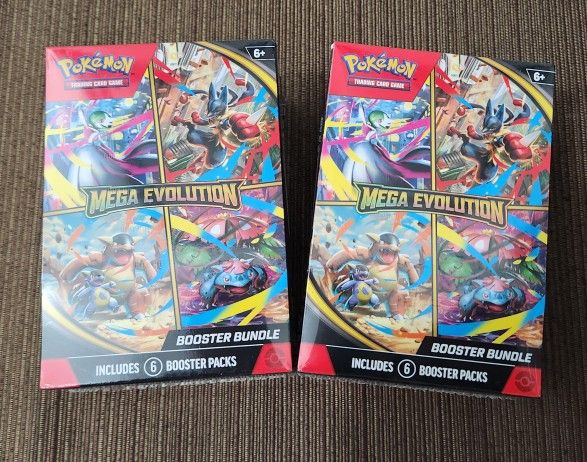 Pokémon Mega Evolutions Booster Bundles!! 2 For $100