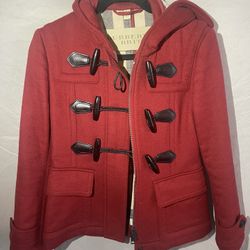 Women’s Burberry Hooded Wool Coat