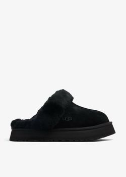 NWOT UGG Women’s Disquette Suede slippers Black Size 8