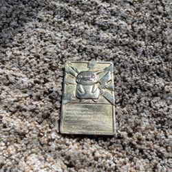 1999 Nintendo Gold Plated Pokémon Card Pikachu