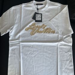 Louis Vuitton Embroidered Signature T Shirt (M)
